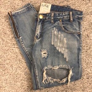 ONE by One Teaspoon Trashed Free Birds